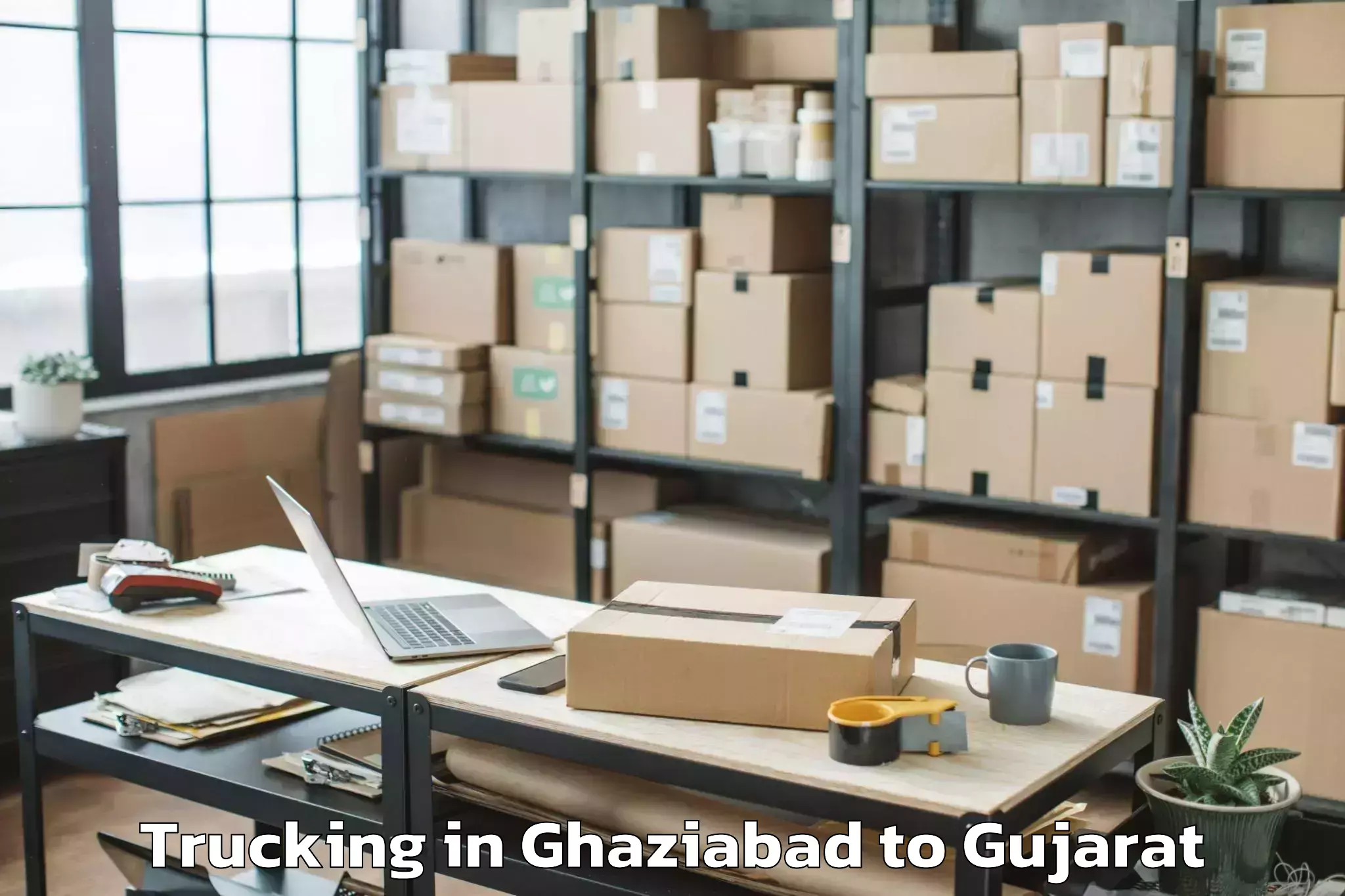 Reliable Ghaziabad to Khambhaliya Trucking